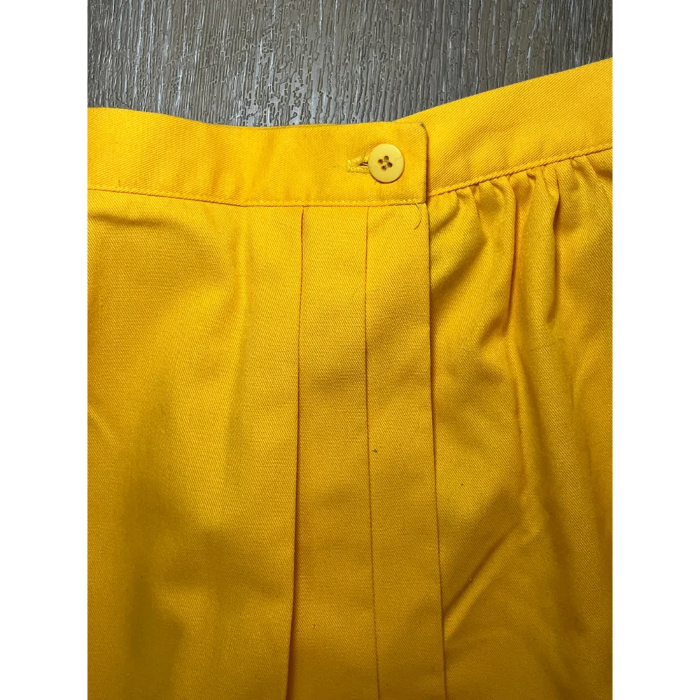 Women's California Collections Yellow A-Line Skirt Size S - Picture 7 of 11